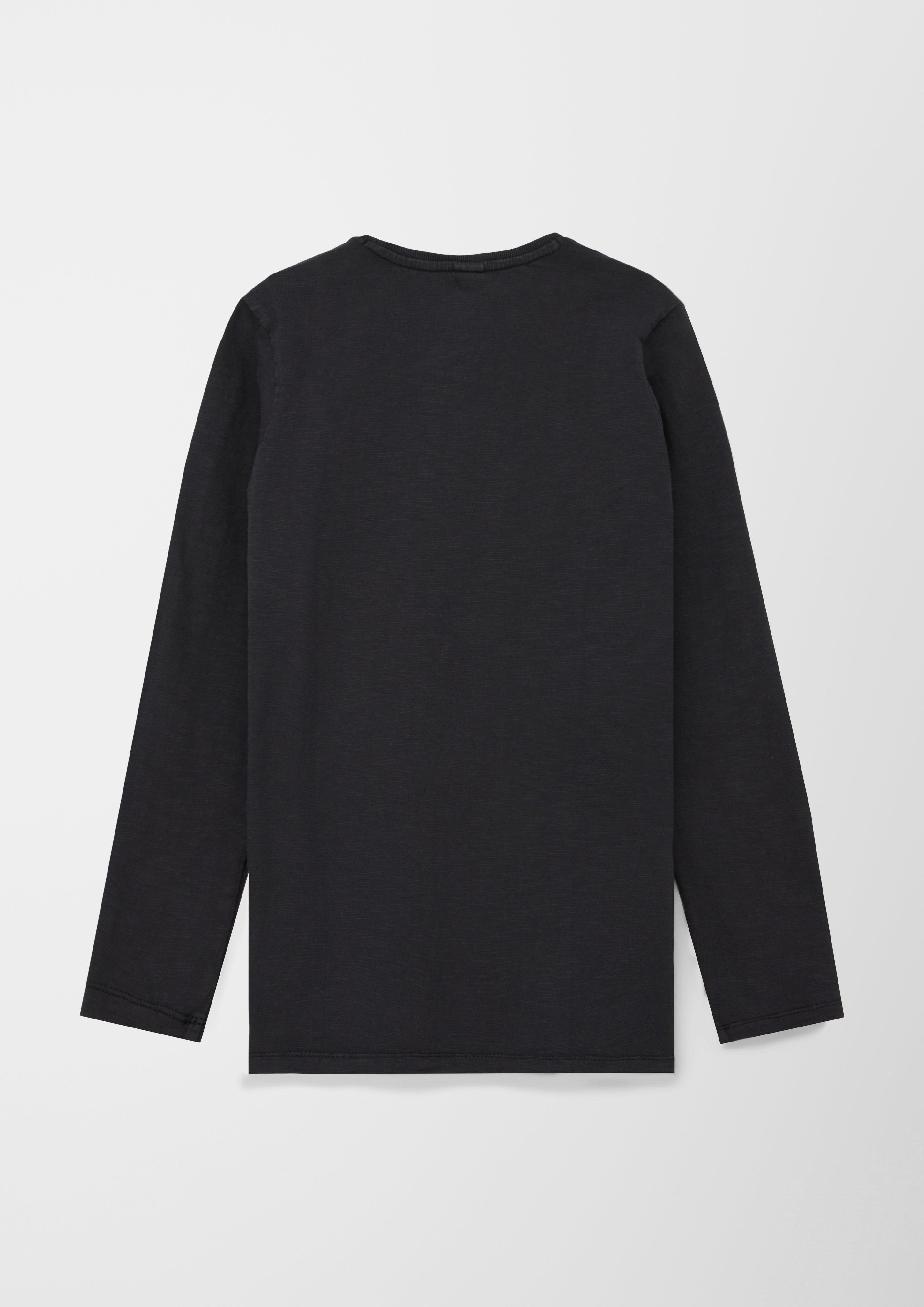 Longsleeve in Flammgarnstruktur  2123056-9999