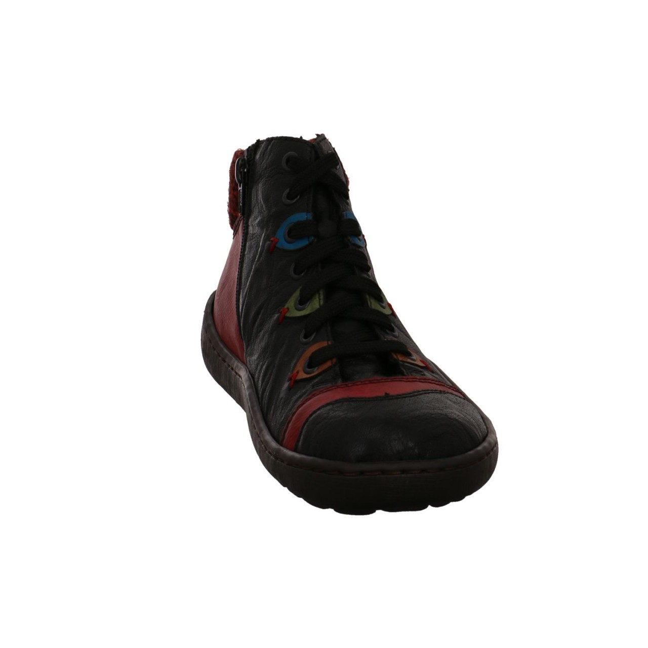 RIEKER Schnür-Stiefeletten schwarz