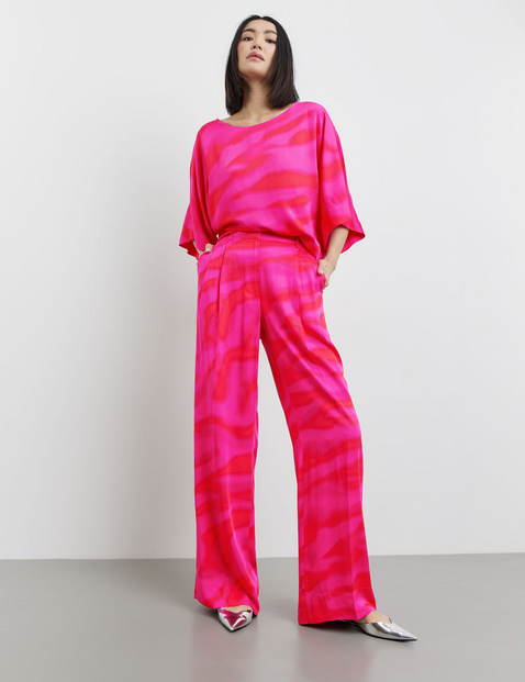 Palazzohose aus edlem Satin