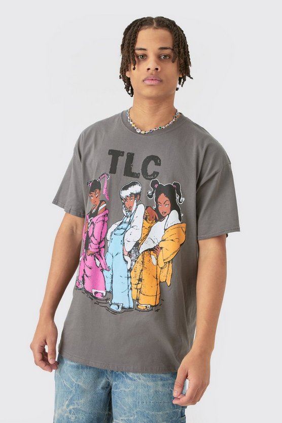 Oversize T-Shirt mit Tlc-Print