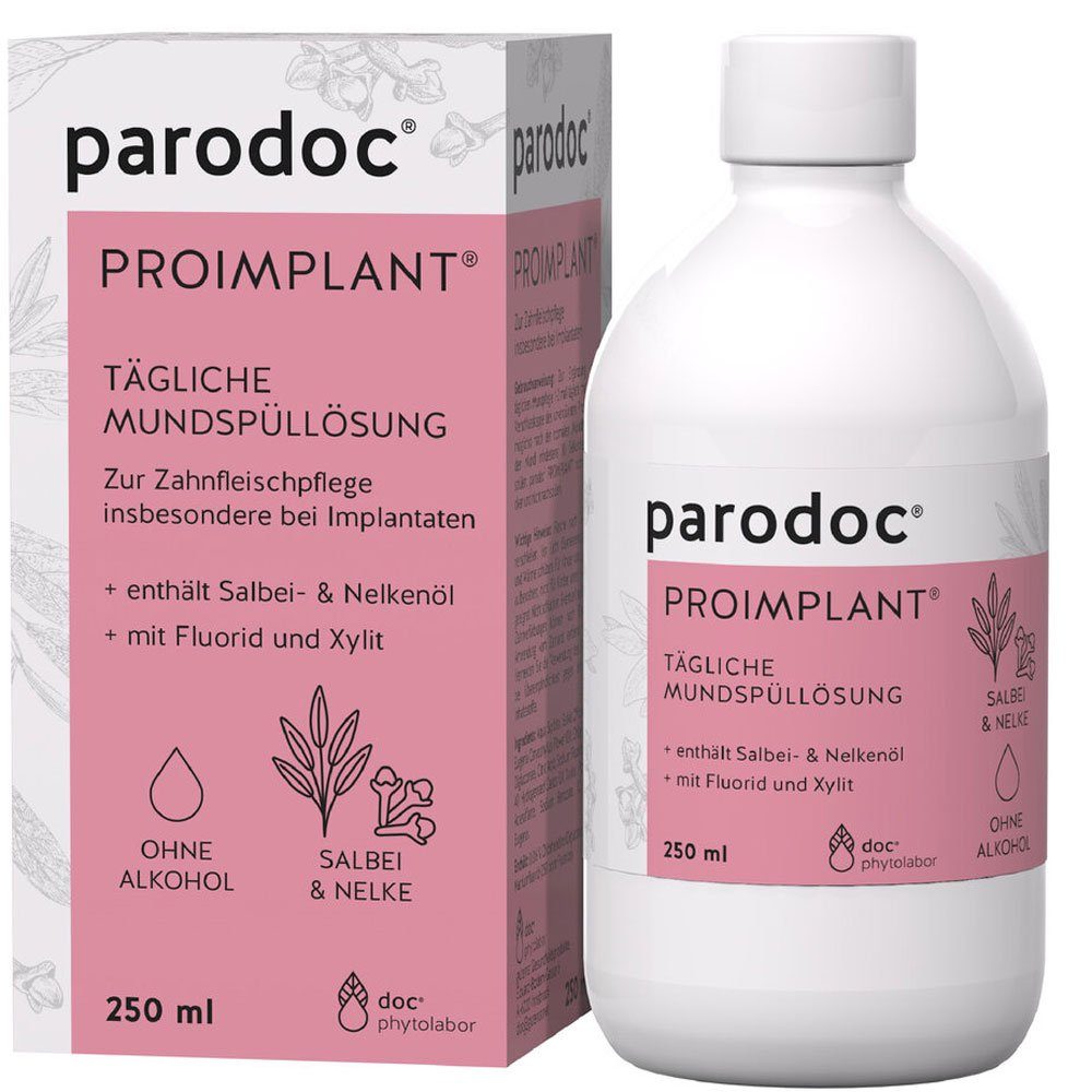 doc phytolabor Mundspülung, parodoc PROIMPLANT, 250 ml