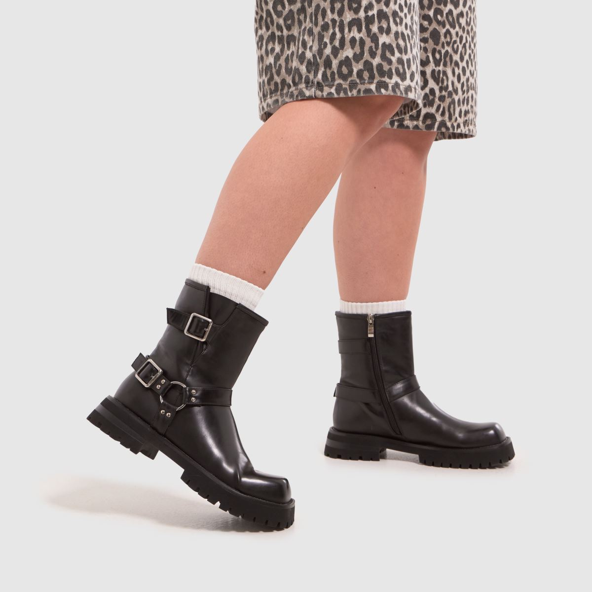 SIMMI – Milton – Svarta bikerboots
