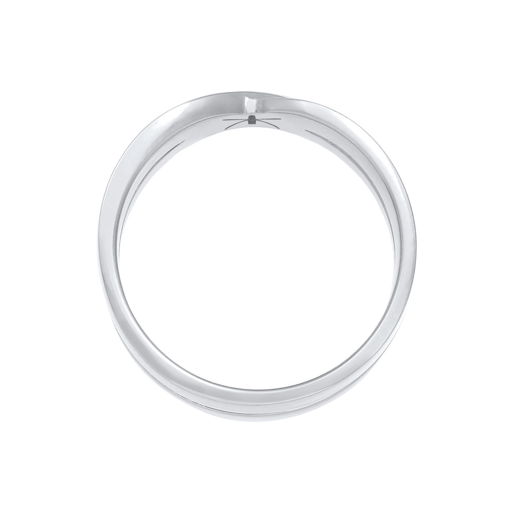 KUZZOI KUZZOI Bague Le bracelet masculin croisé solide en argent sterling 925 Bague