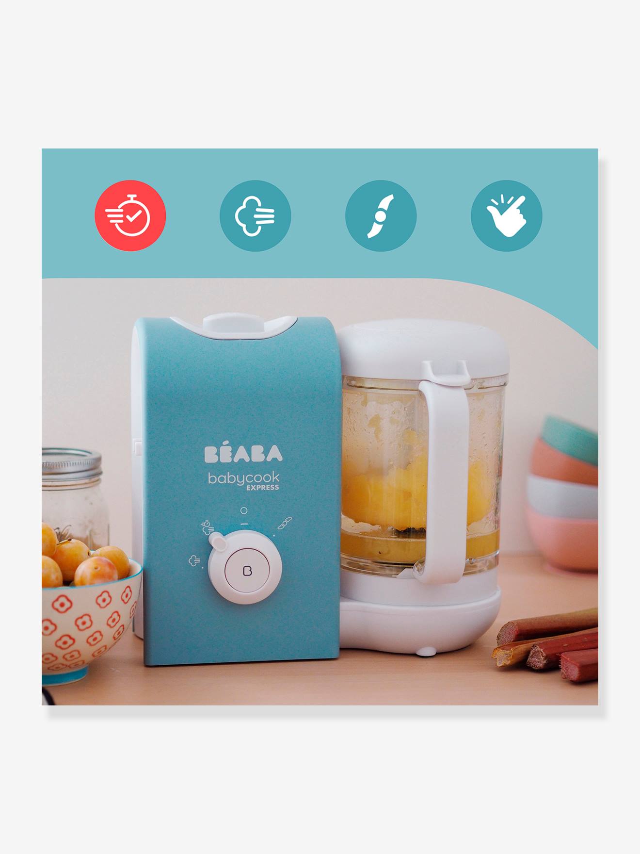 Babycook Express BEABA bleu baltique d'argile