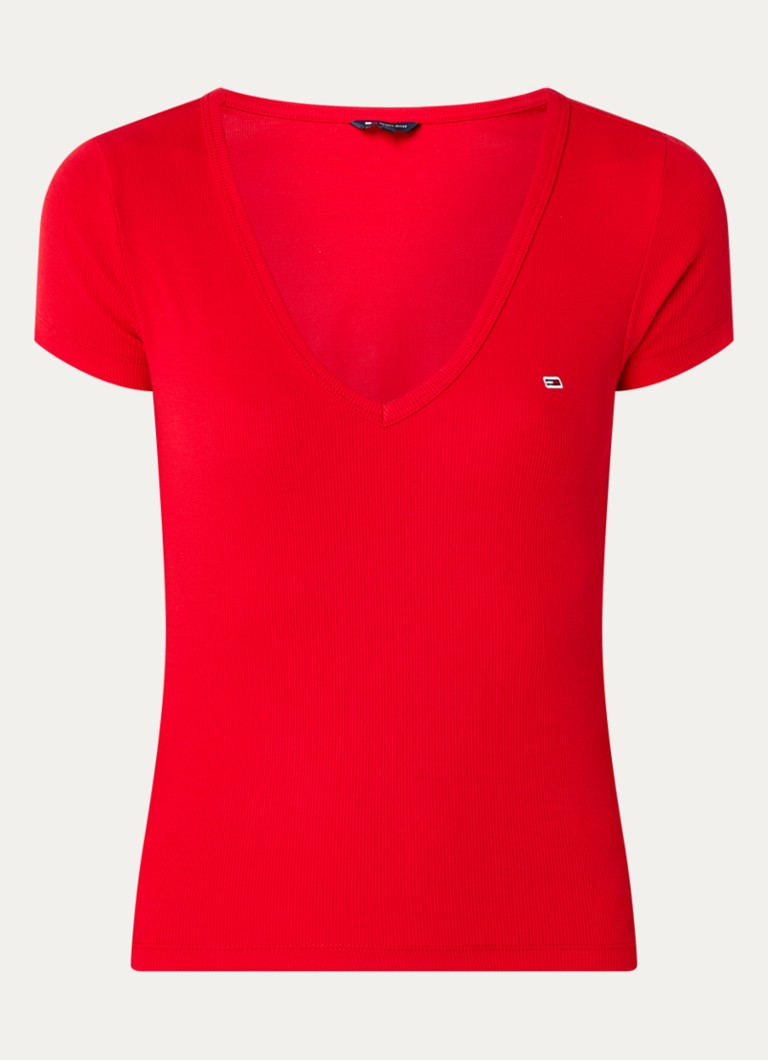 Tommy Hilfiger Fine-knit T-shirt with logo