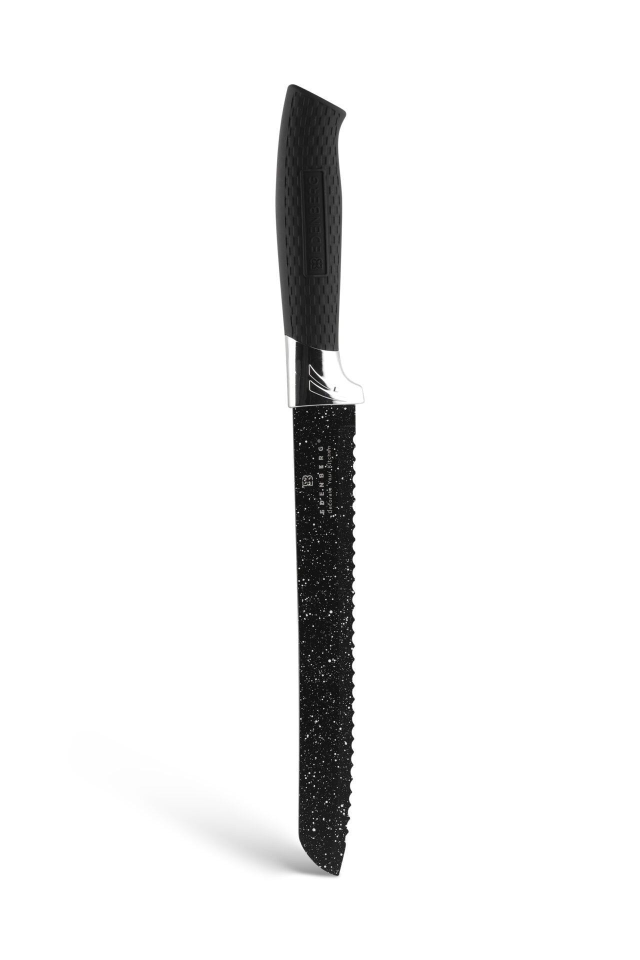 Edenberg Messer-Set Modernes schwarzes Messerset mit Block, Messerblock (6-tlg., Zeitloses Design des Topfsets. Eine ideale Geschenkidee)