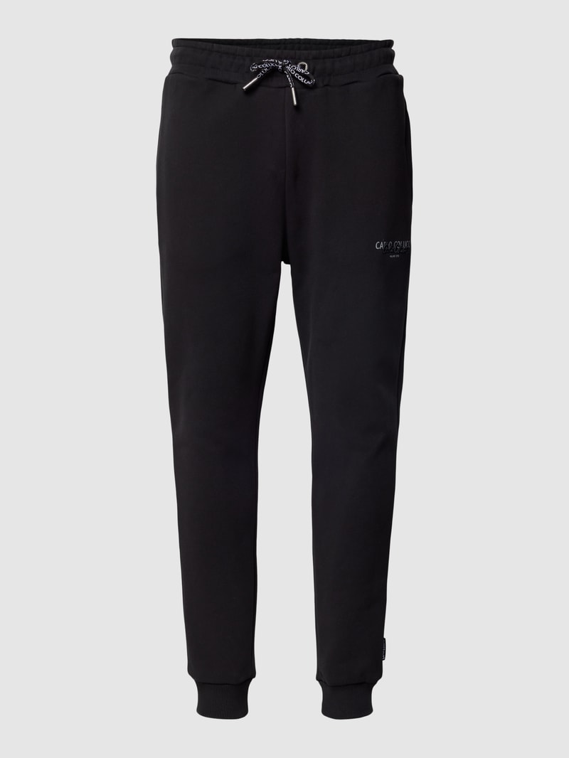 Sweatpants mit Label-Details in schwarz
