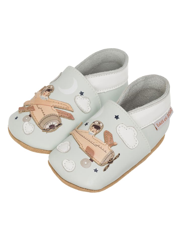 Lait et Miel Leder-Krabbelschuhe 