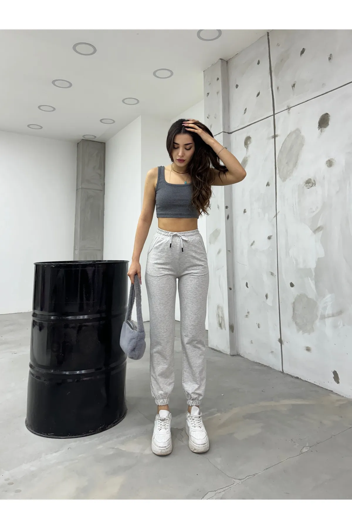 BİKELİFE  Jogginghose - Grau - Slim