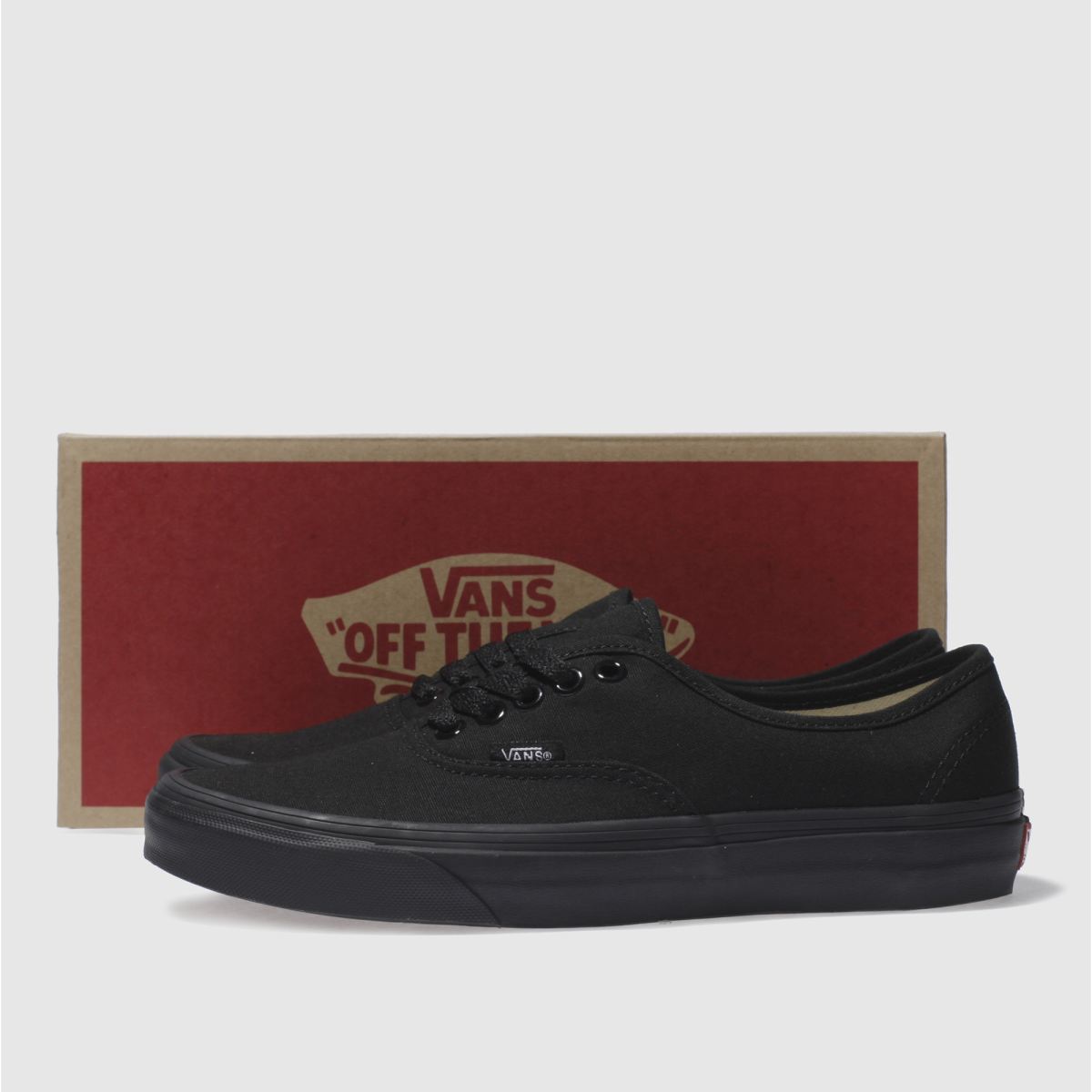 Vans – Autentiska svarta träningsskor