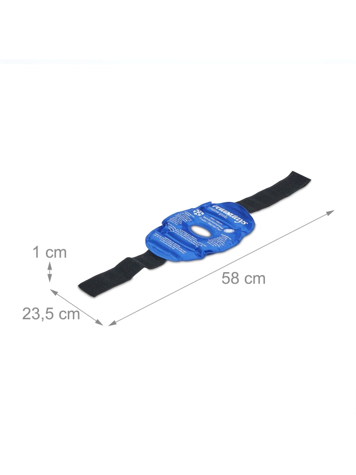 relaxdays 4 x Knie-Kühlpads in Blau günstig kaufen onesize