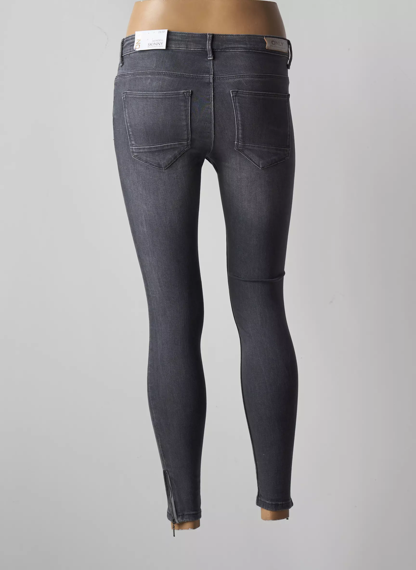 Only Jeans Skinny Femme couleur gris
