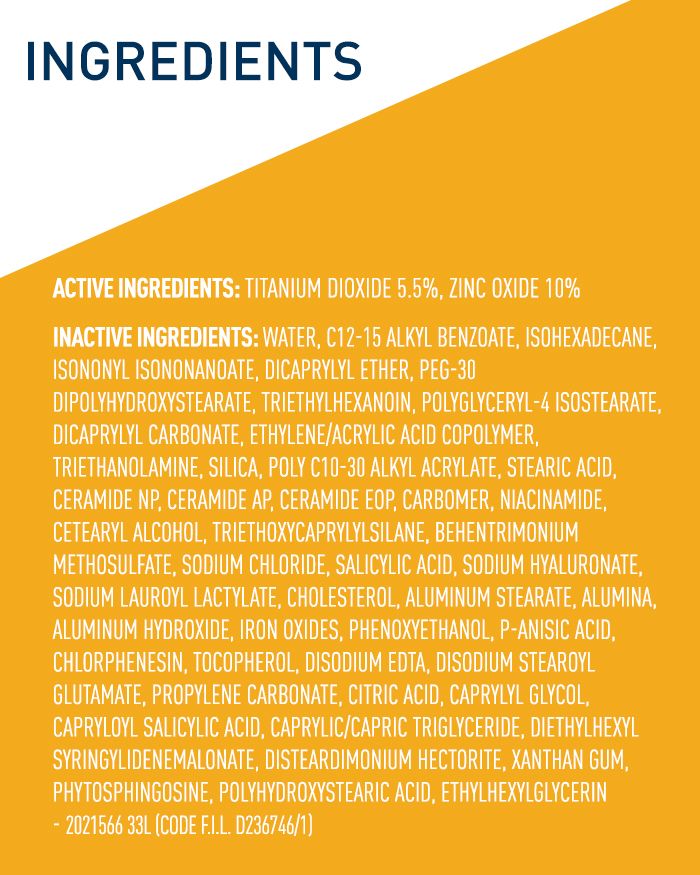 Crème solaire minérale hydratante teintée SPF 30 pour le visage