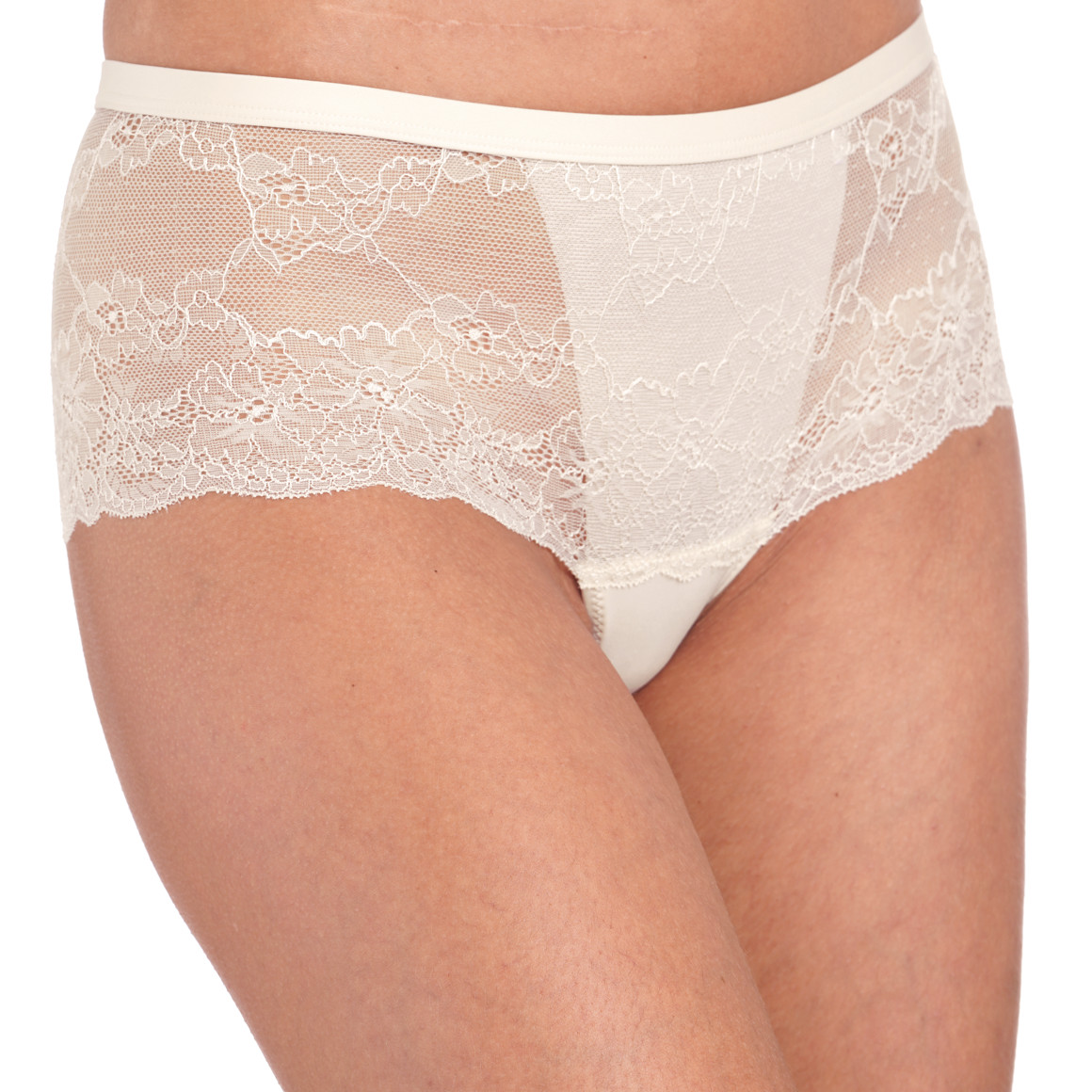 Damen Panty mit floraler Spitze