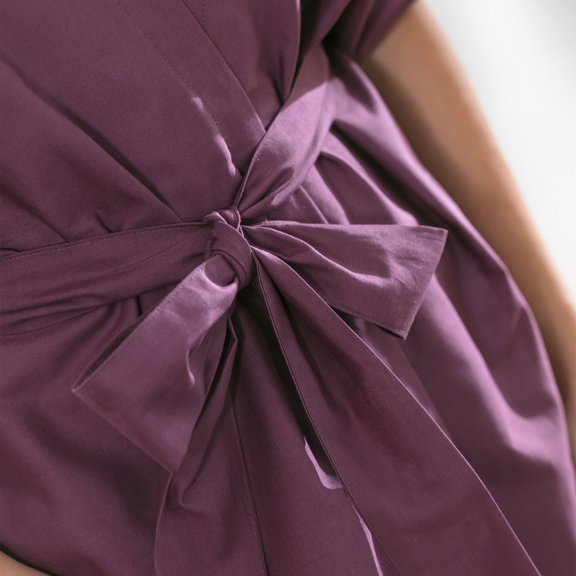Kimono uni manches courtes