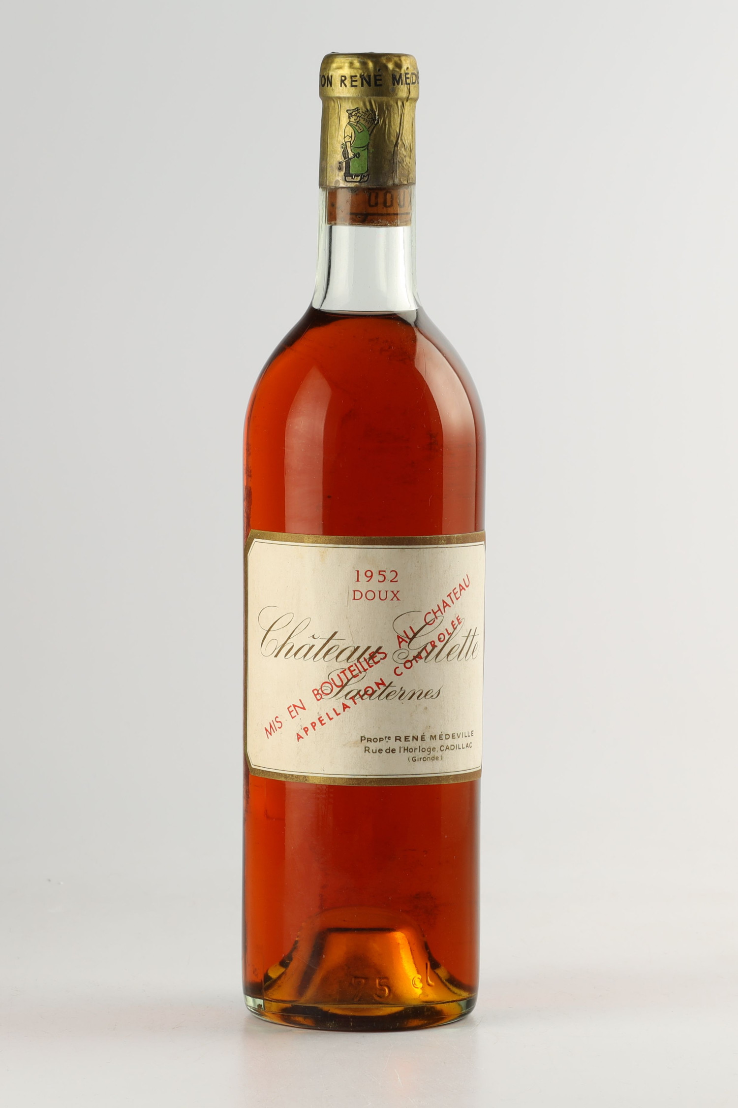 Château Gilette Doux 1952, Sauternes