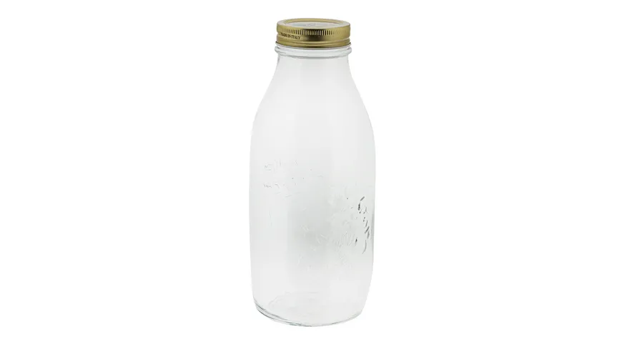 HI Glasflasche mit Schraubverschluss 1l