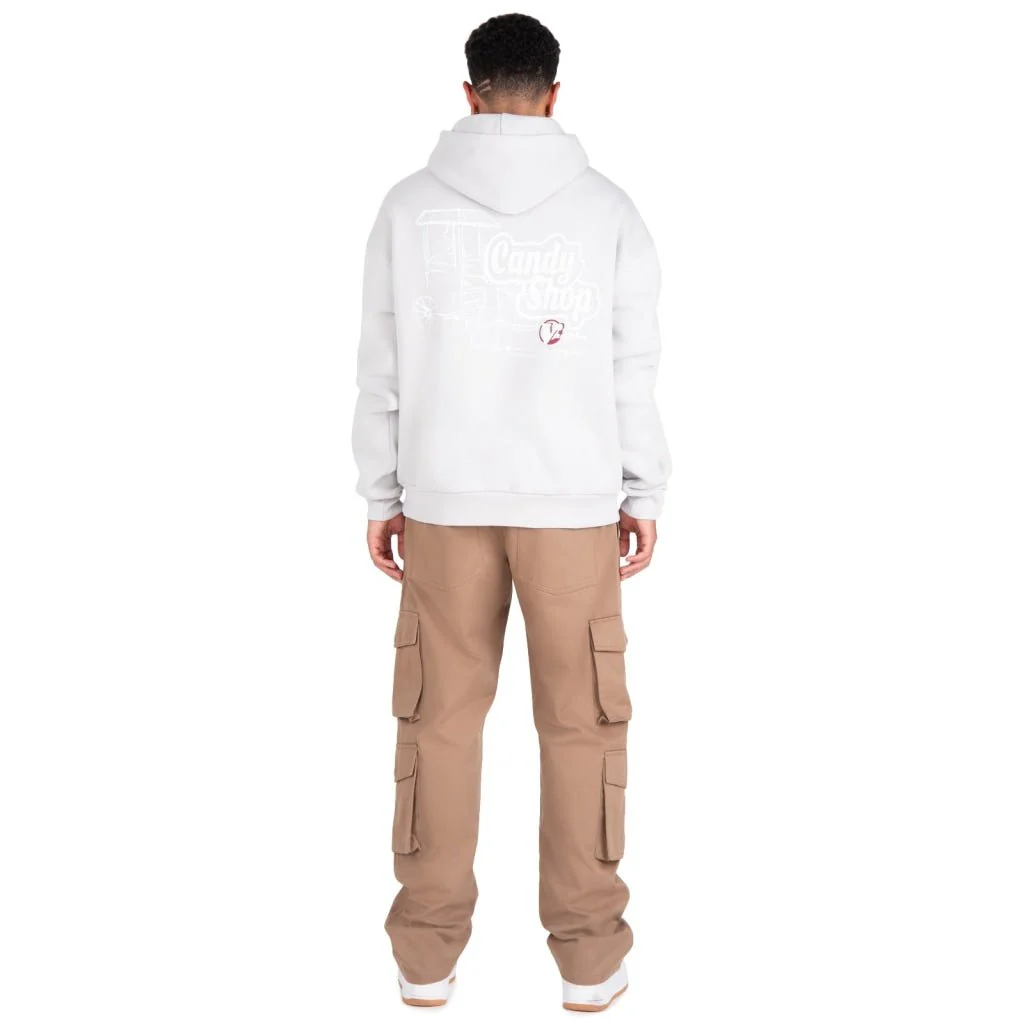 CANDY SHOP POPCORN HOODIE GREY