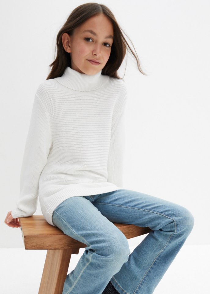 Mädchen Rollkragen Pullover