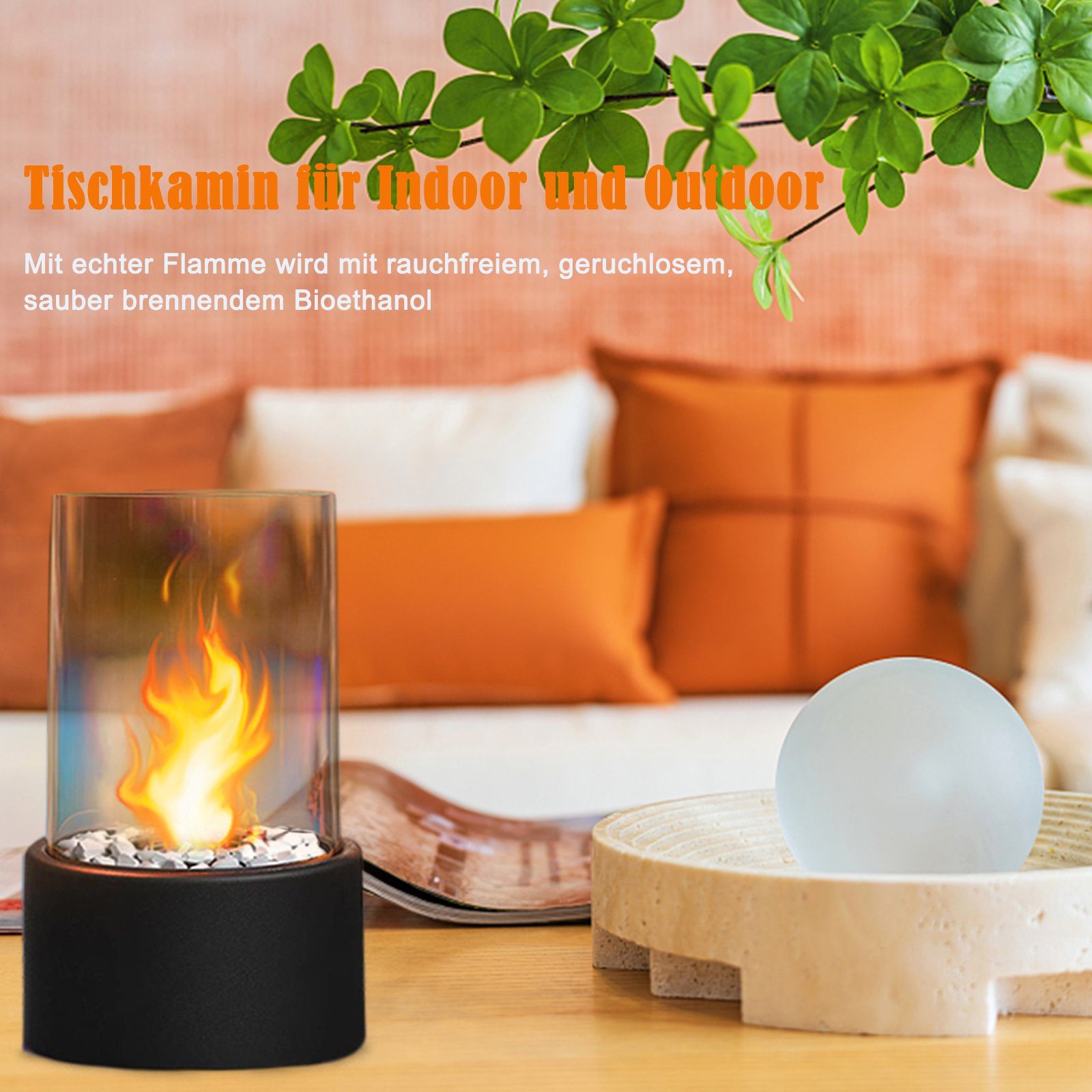 AUFUN Dekokamin Bioethanol Kamin, Indoor und Outdoor