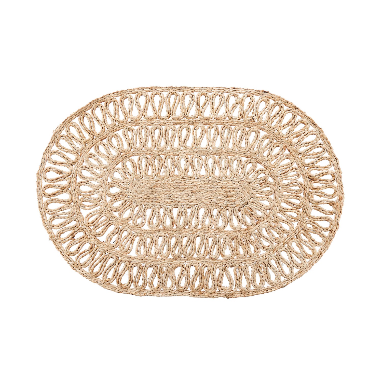 JUTE TWIST Platzset oval L 51 x B 35cm