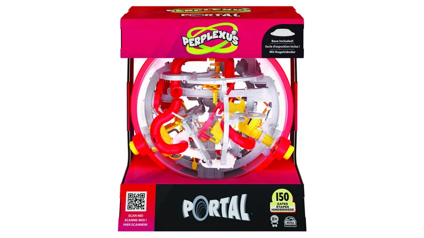 Spin Master Games - Perplexus Portal, 3D-Kugellabyrinth mit 150 Hindernissen - und 50+ trickreichen Portal-Passagen