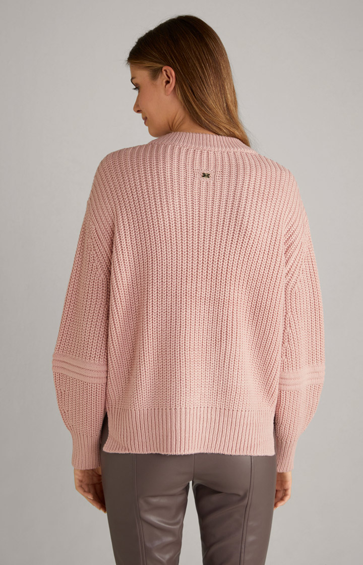 Wool-Mix Strickpullover in Dark Rosé