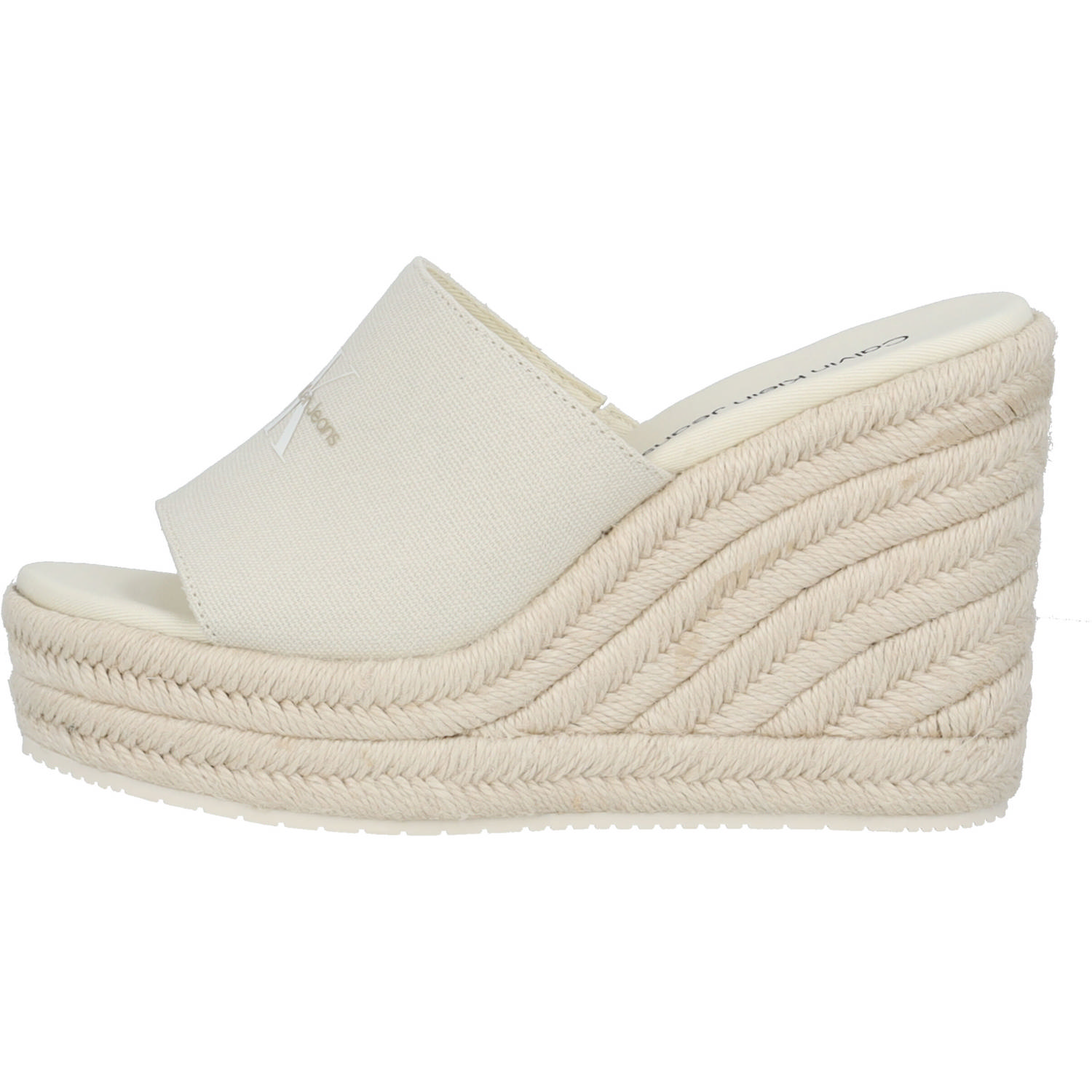 Calvin Klein YW0YW01356, Plateau-Pantoletten, Damen, Weiß