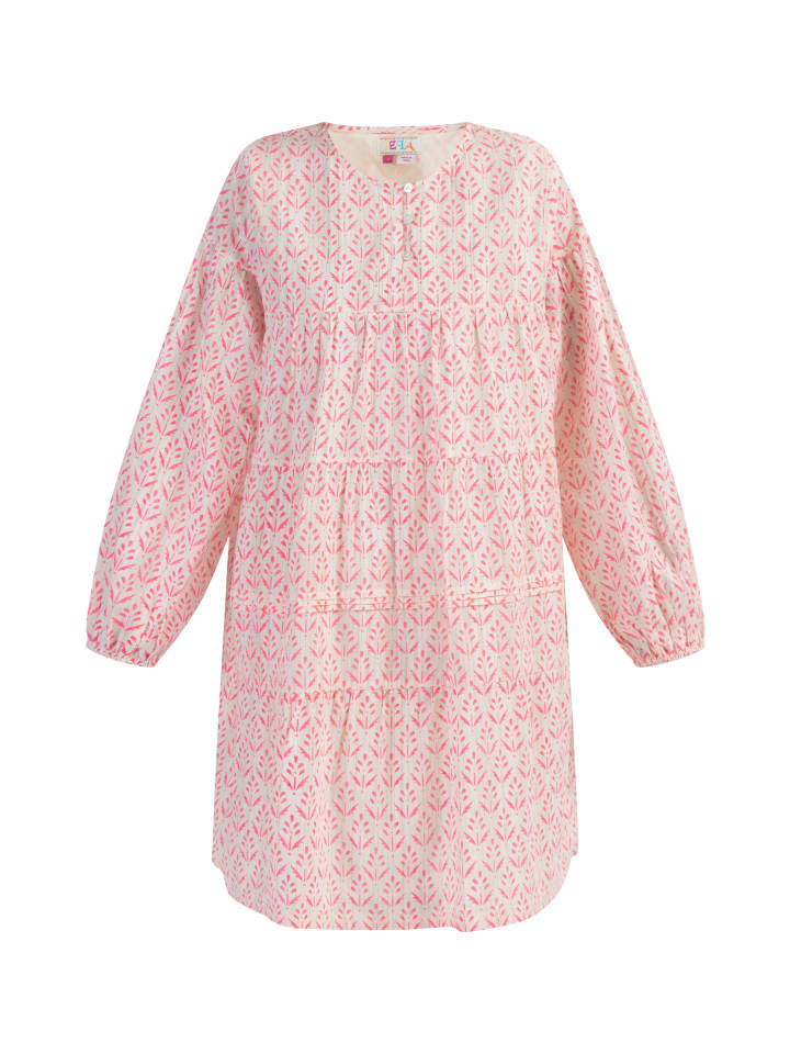 IZIA Midikleid Mit Allover-Print in Neon Pink günstig kaufen