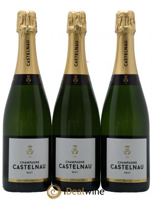 Champagne Castelnau Brut  - Lot de 3 Bouteilles
