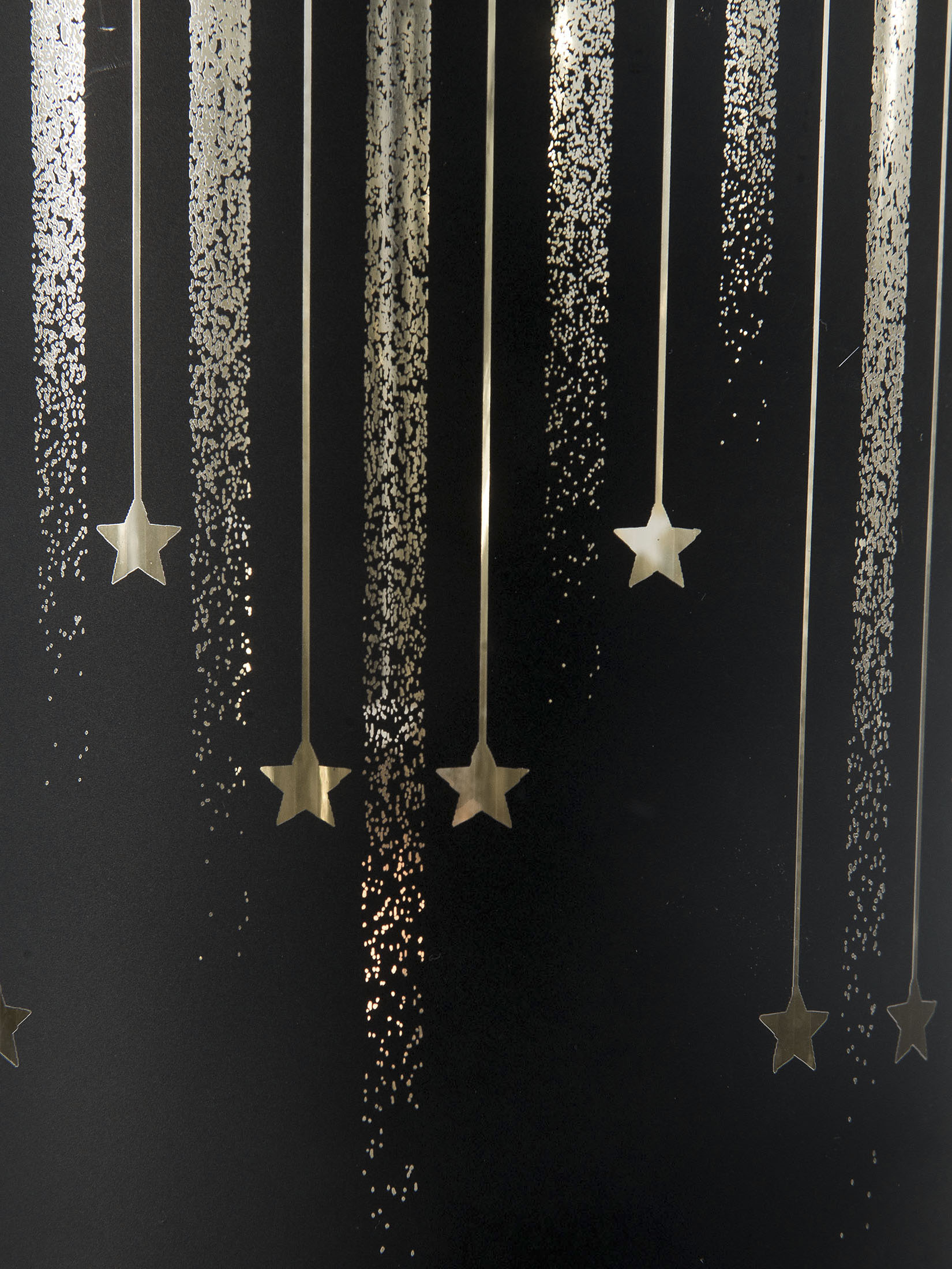 Starletti Windlicht, Schwarzgold