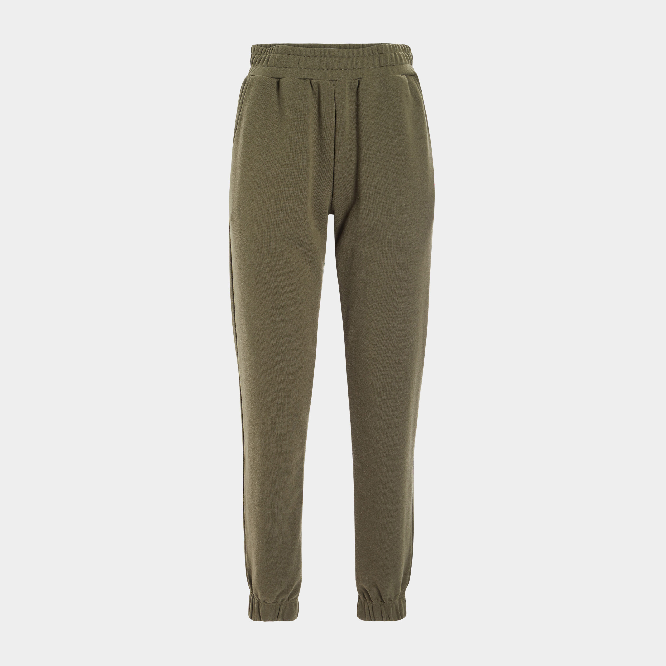 Pantalon jogging slim taille élastiquée vert kaki femme | La Halle