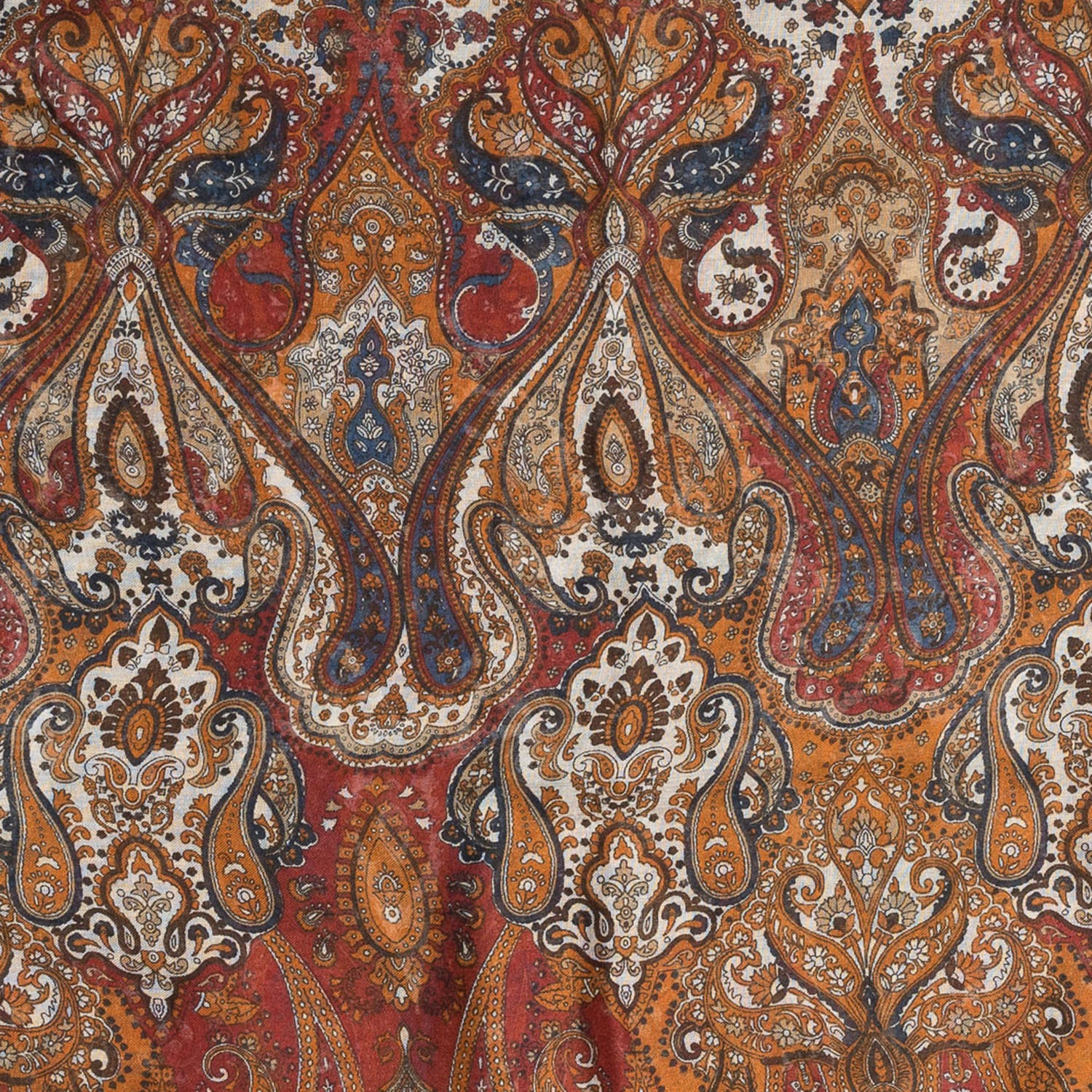 Foulard TEXTO camel à motif cachemire