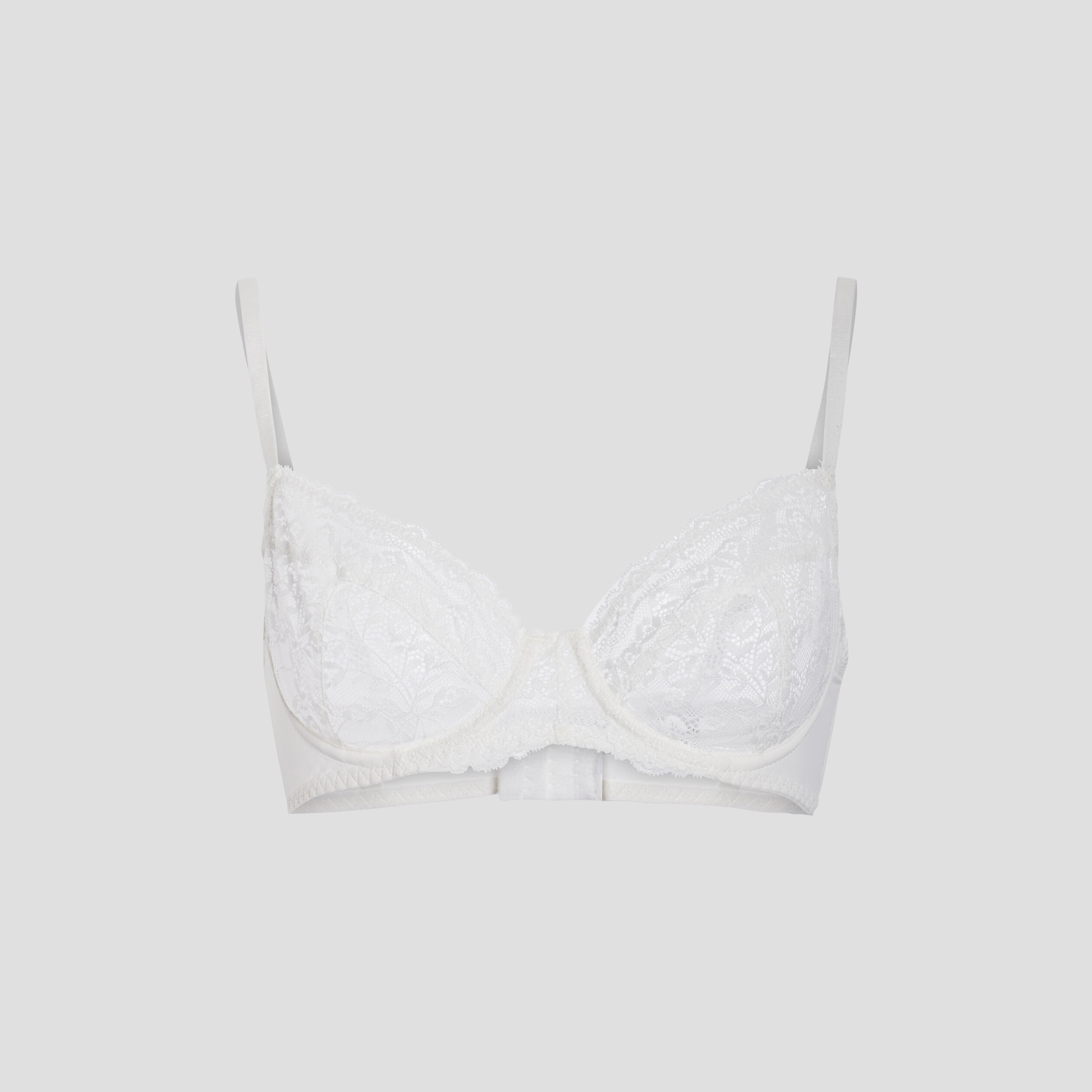 Soutien-gorge emboîtant micro dentelle ivoire femme | La Halle