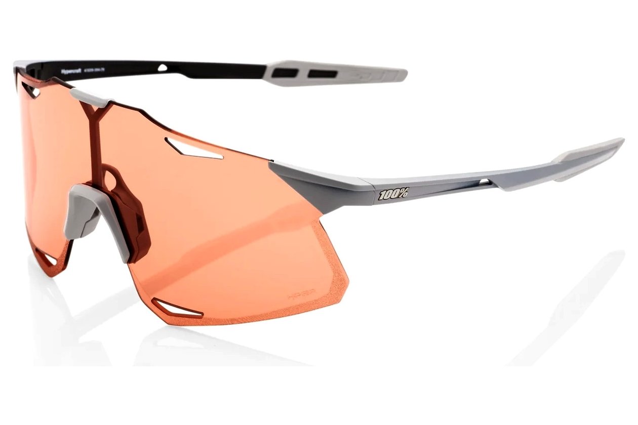 100 Percent Hypercraft Matte Stone Grey/Coral / HiPER Coral Lens
