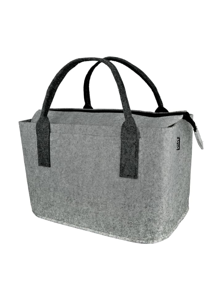 GMD Living 2er Set Filztasche mit Reißverschluss in Hellgrau & Dunkelgrau günstig kaufen onesize