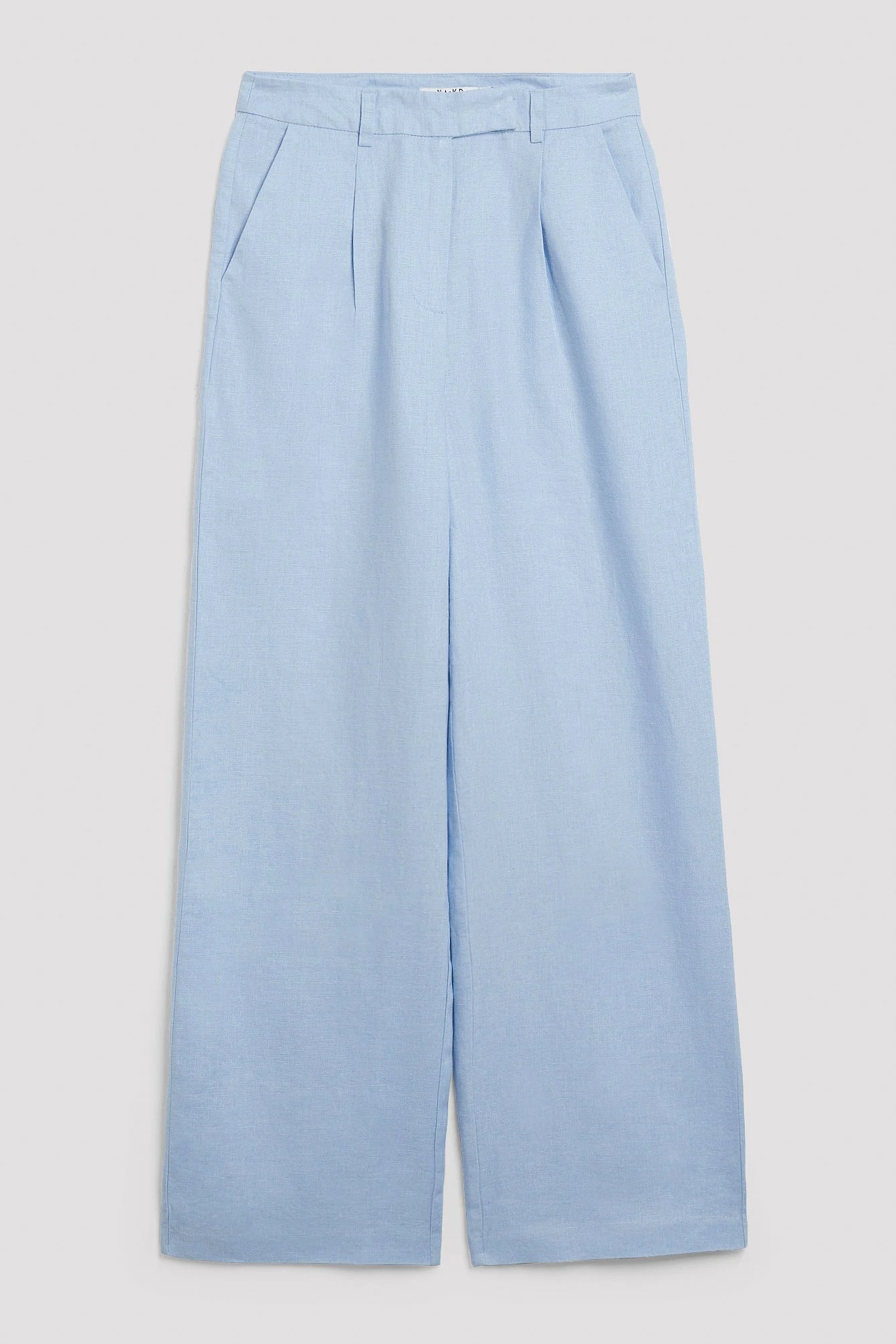 Leinenhose mit weiten Beinen