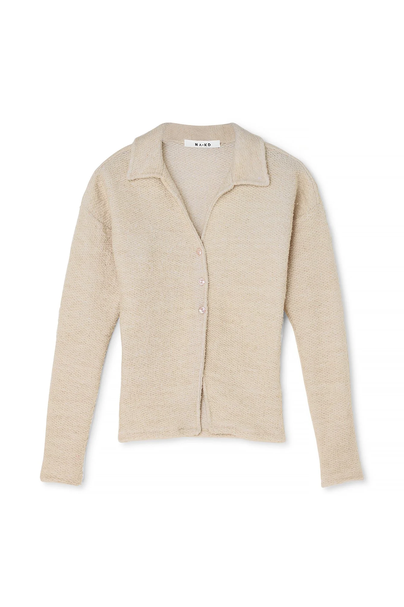 Pullover mit strukturiertem Kragen