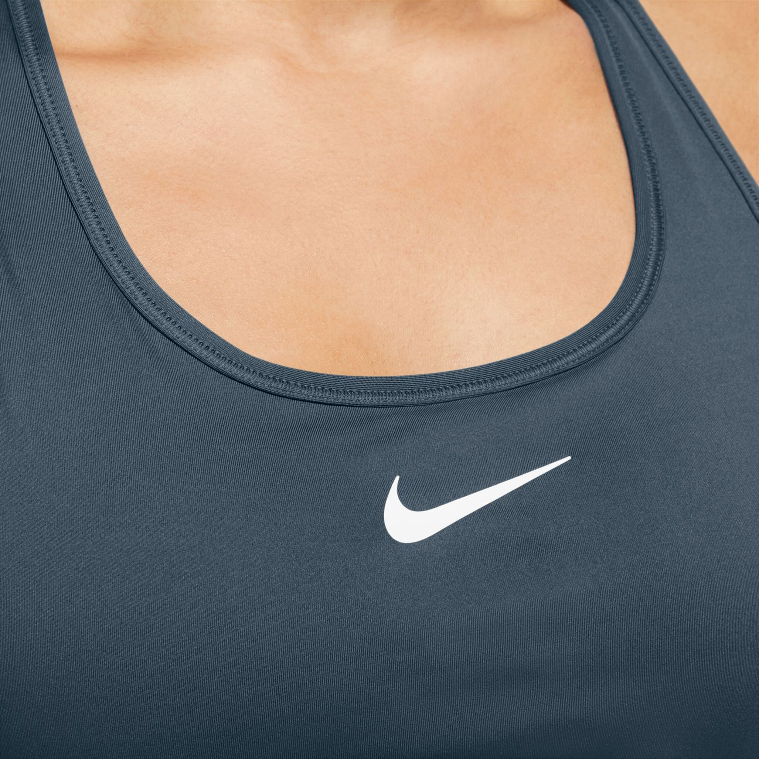 Swoosh MED Support Bra Sport-BH Damen - Dunkelblau