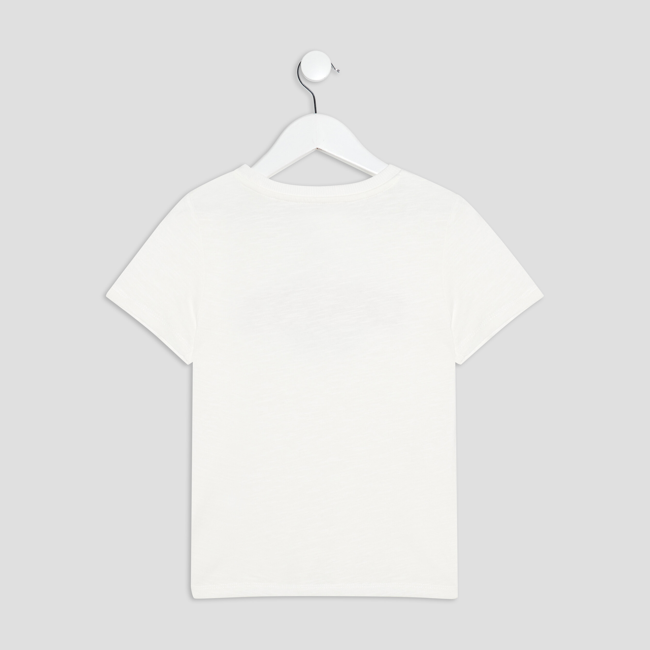 T-shirt manches courtes Creeks ivoire garçon | La Halle
