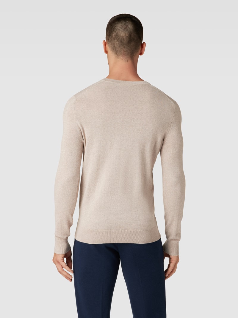Strickpullover in sand meliert