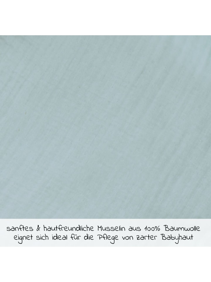 Wörner Mull-Waschtuch 3er Pack 30 x 30 cm - Mint Eisblau in gruen günstig kaufen onesize