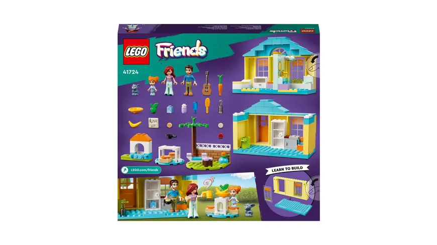 LEGO Friends 41724 Paisleys Haus, Puppenhaus mit Mini-Puppen ab 4 Jahren