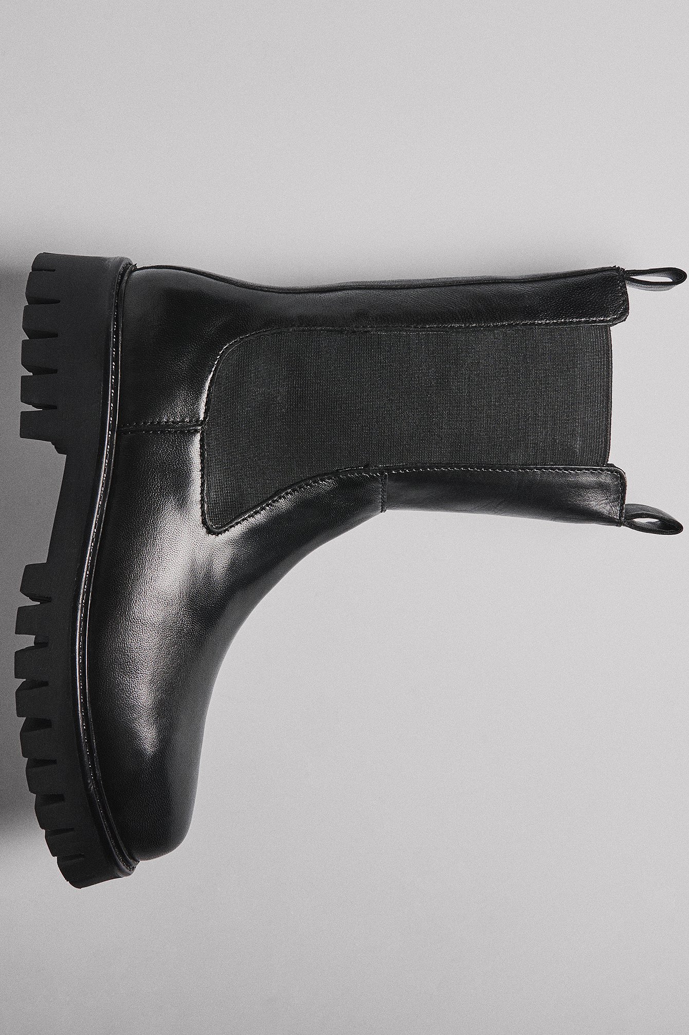 Elastische Lederstiefel