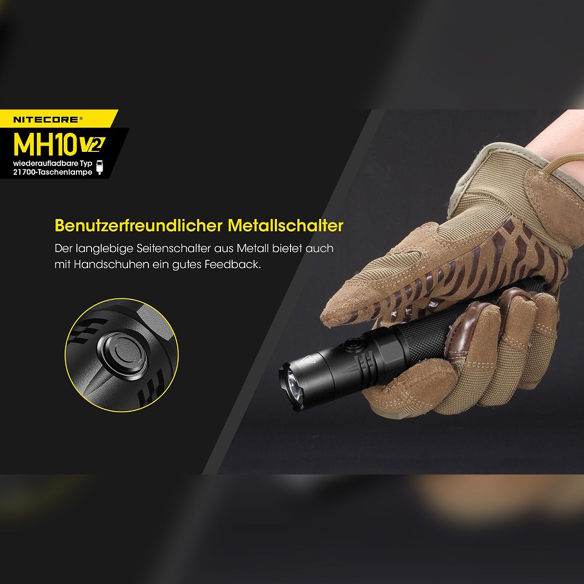 LED Taschenlampe MH10S