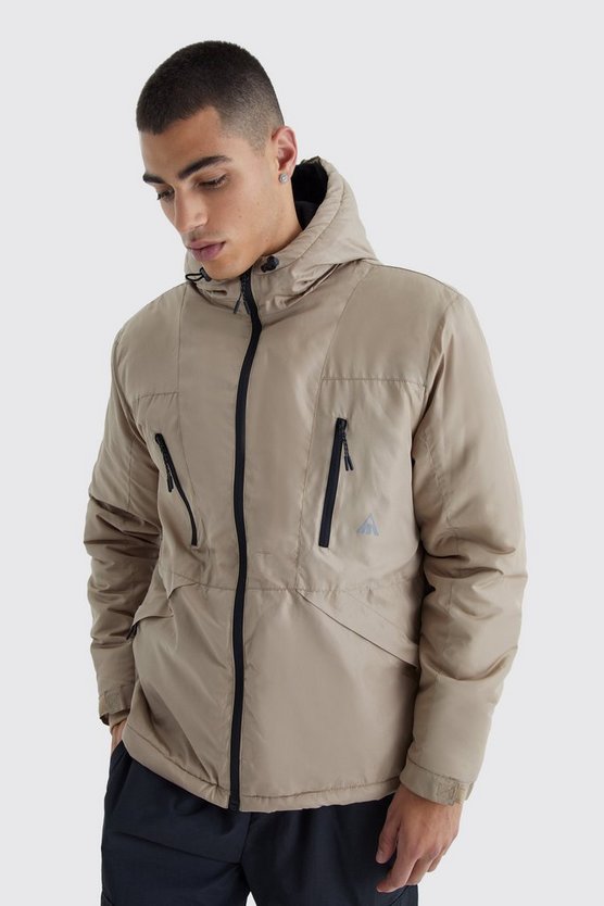 Lockere gepolsterte wasserfeste Jacke