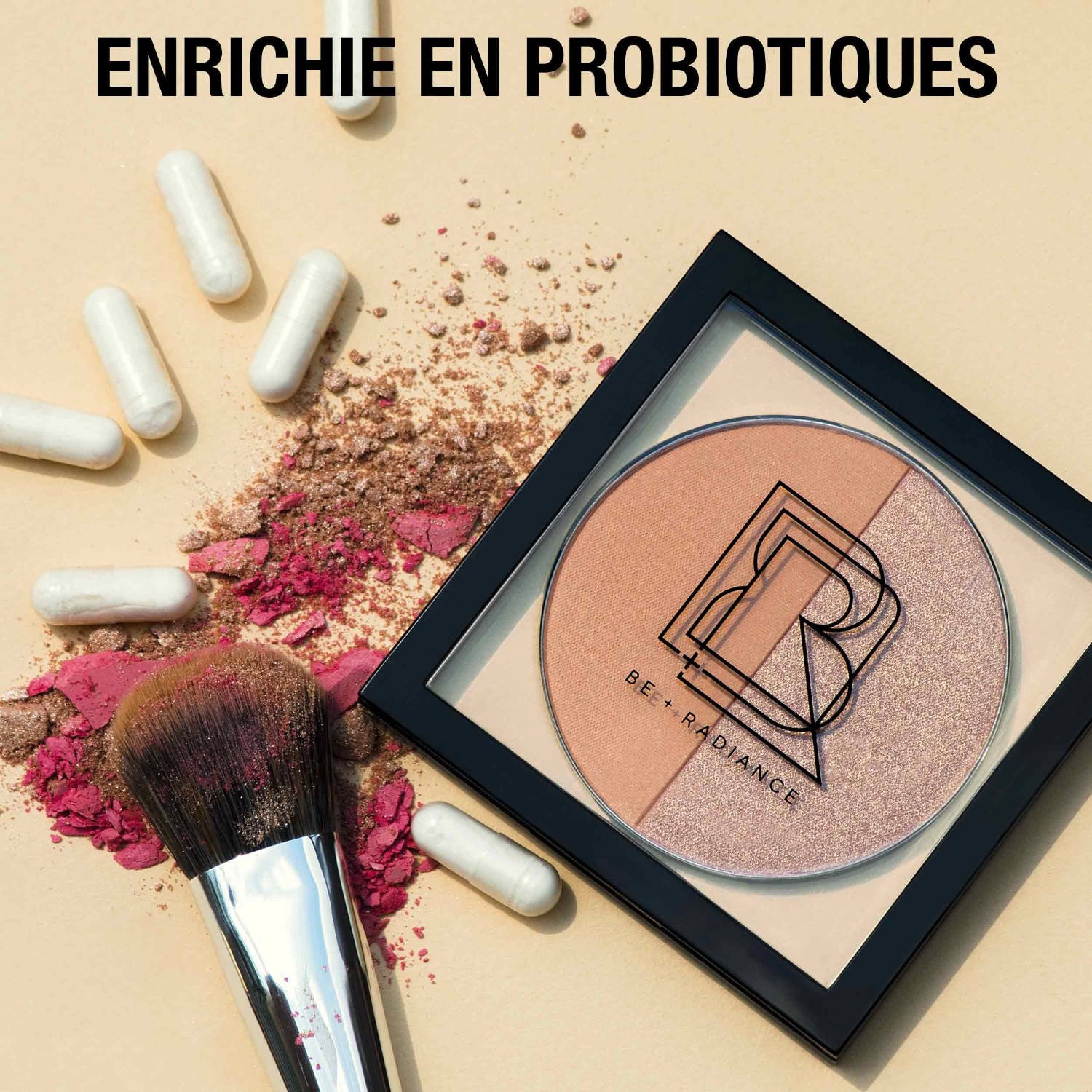 BE + Radiance COLOR+GLOW Blush+Highlighter med probiotika nr. 02