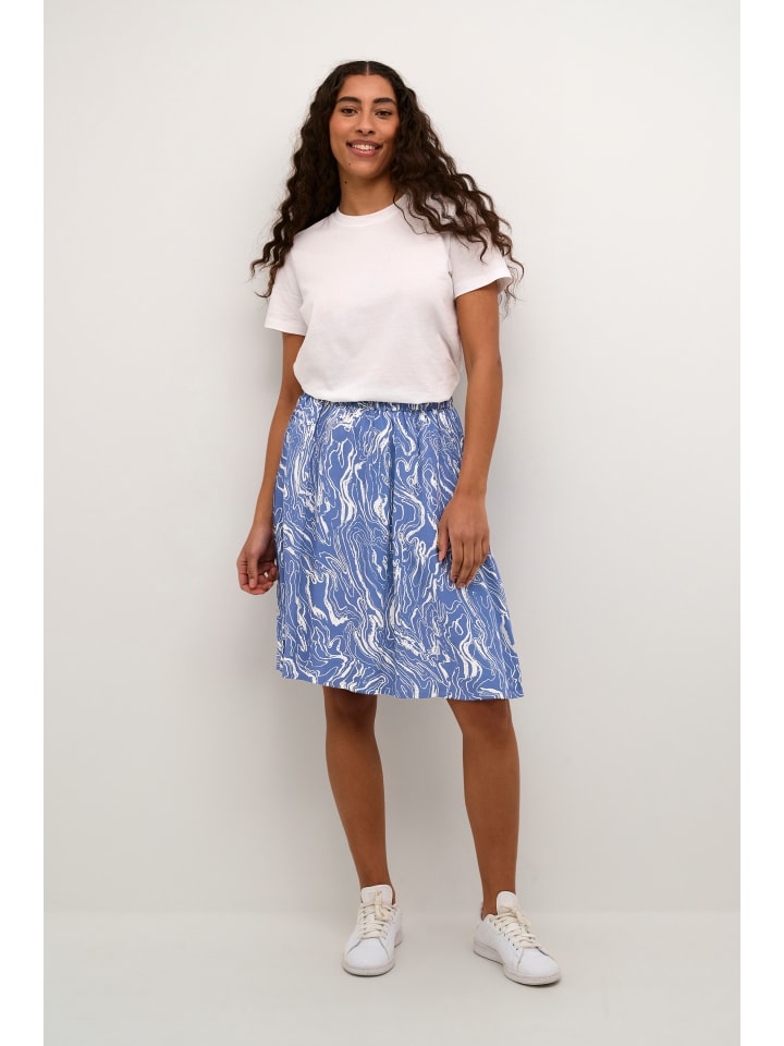 Kaffe Rock KAarona in Blue Indigo/White Marbel günstig kaufen
