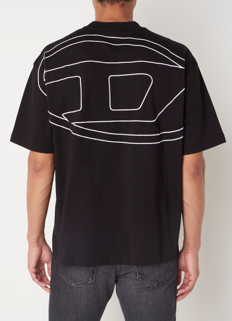 Tricou Diesel T-Boggy-Megoval cu logo brodat