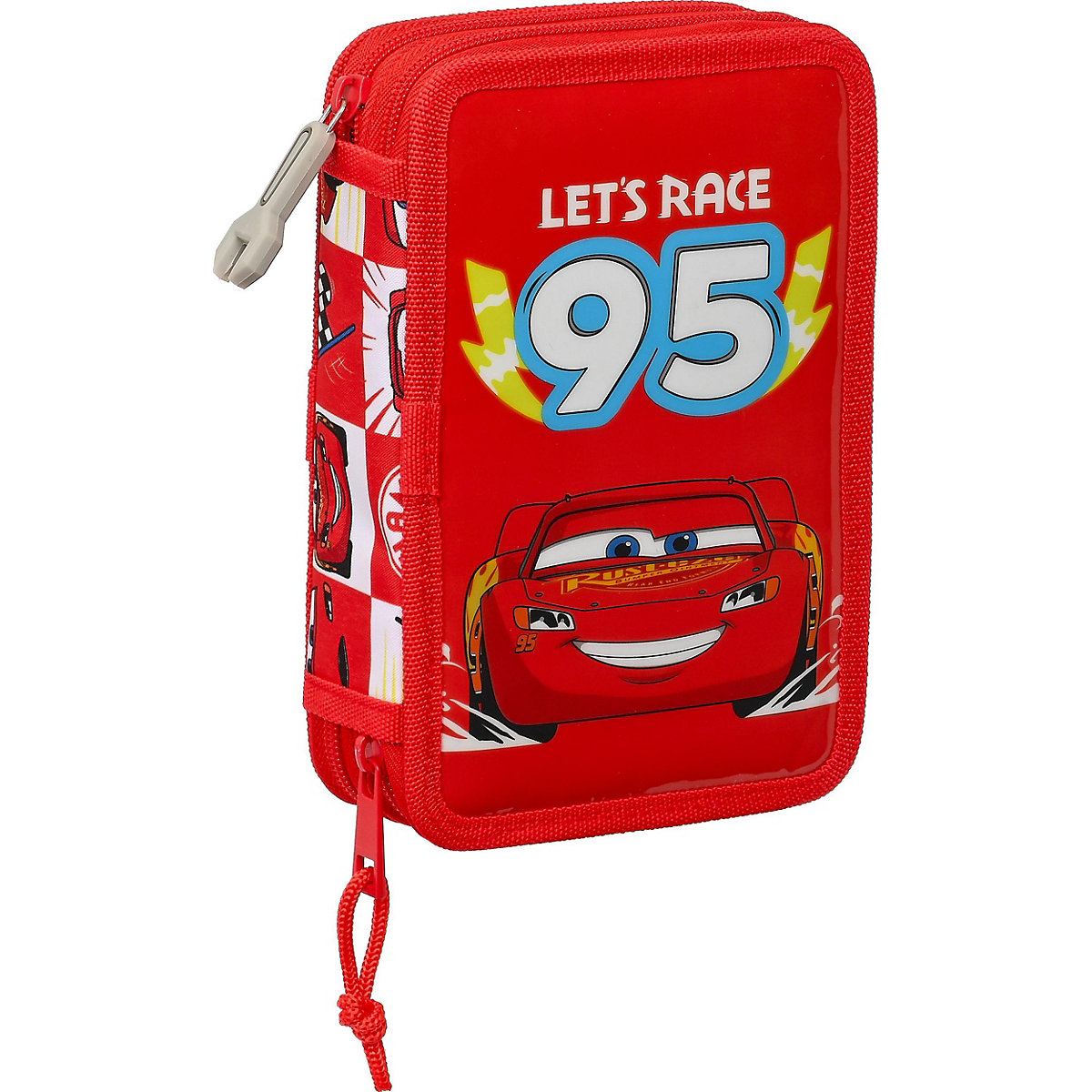Doppel-Federmäppchen   Cars LET'S RACE, befüllt, 28-tlg.